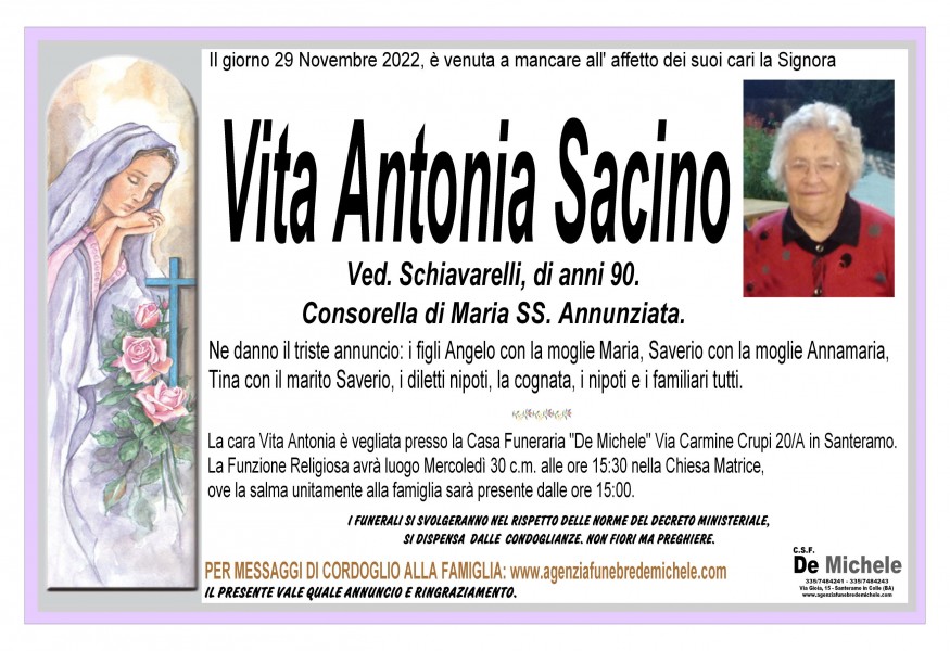 Vita Antonia Sacino