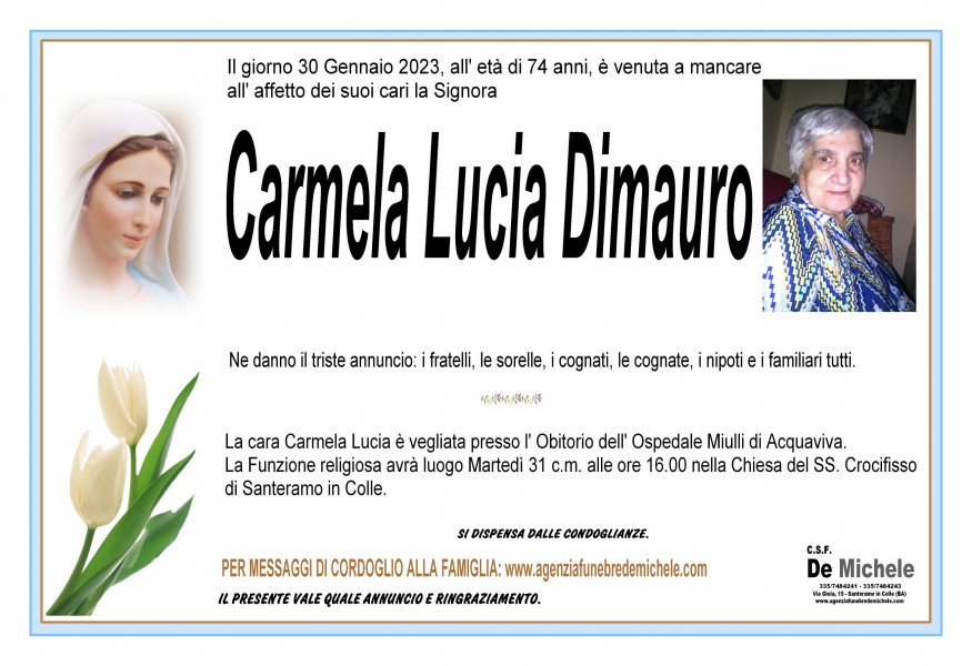 Carmela  Lucia Dimauro